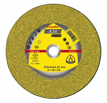 Отрезной диск Klingspor Kronenflex A 24 Extra (230х3х22.23 мм) круг по металлу (23277)