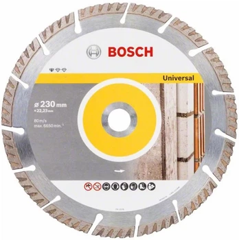 Алмазный диск PF Universal Bosch (230х22.23 мм) круг отрезной сегментный по бетону (21673)