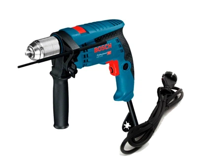 Дрель ударная Bosch GSB 13 RE 0601217100 (600 Вт, 2800 об/мин) c быстрозажимным патроном (22896)