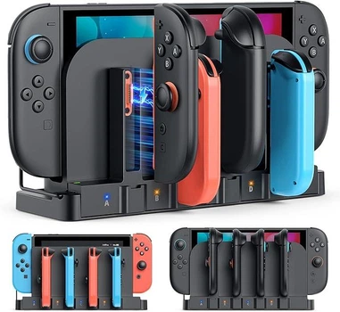 Зарядна станція для контролерів Nintendo Switch 2, Switch OLED та Switch 9-в-1