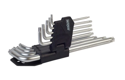 Набір ключів шестигранних Torx Miol (T10-T50, 9 шт) ключі зіркоподібні короткі (22766)