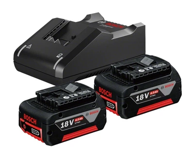 Аккумуляторный набор Bosch 1600A019S0 (Li-Ion, 18 В, 4 Ач) 2 АКБ GBA + Зарядное устройство GAL 18V-40 (23298)