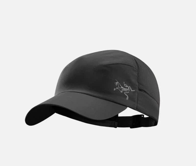 Кепка Arc'teryx Calvus Cap Black чорна / Ультралегка спортивна бейсболка арктерикс арктерікс / Літня кепка для бігу трекінгу gorpcore