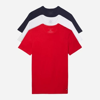 Набор нательных футболок мужских Tommy Hilfiger 352840800 XL 3 шт Красный/Белый/Черный (1160809099)