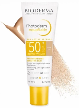 Солнцезащитный тональный флюид Bioderma Photoderm Aquafluide SPF50+ (light)