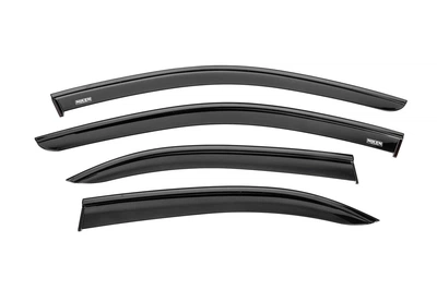 Вітровики для Mercedes C-class W204 2007-2015 (4 шт, з чорним молдингом), Дефлектори вікон Mercedes C-class W204