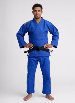 Кімоно для дзюдо ліцензійне IPPONGEAR, серія LEGEND 2 (IJF Approved), синє, розмір 155, Slim Fit (приталений крій)