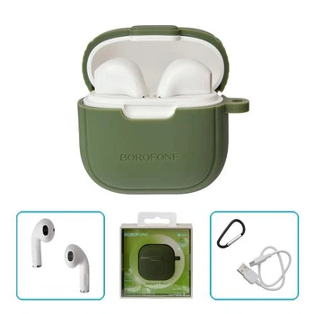Наушники беспроводные TWS BOROFONE BW29 Forest green, bluetooth 5.3