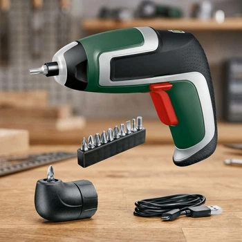 Аккумуляторная отвертка Bosch IXO 7 Angle Set с насадками