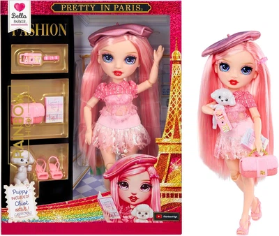 Кукла Rainbow High Pretty in Paris - Bella Parker (Pink) - Рейнбоу Хай Прелесть Парижа — Белла Паркер (розовый) (248781) - игровой набор MGA