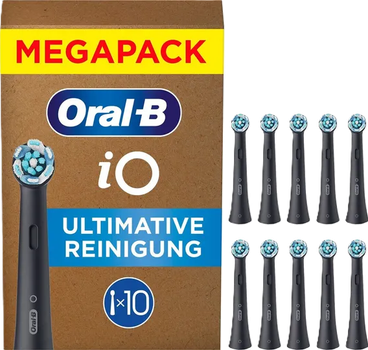 Насадки до зубної щітки Oral-B iO Ultimate Clean Чорні, 10 шт (8700216777131)
