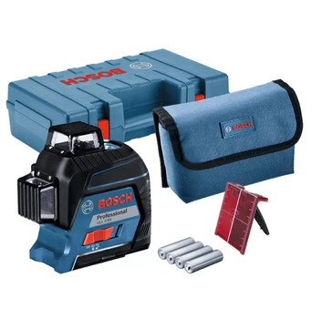 Линейный лазерный нивелир Bosch Professional GLL 3-80 (30 м - 120 м с приемником) красный лазер (24934)