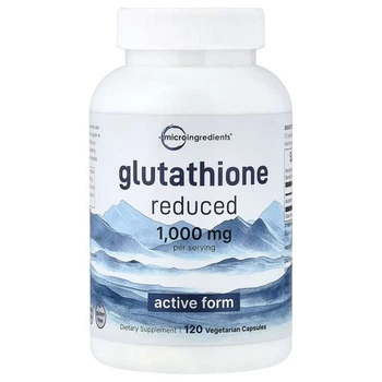 Глутатіон 1000 мг Micro Ingredients (Glutathione) 120 рослинних капсул (MII-02386)