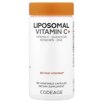 Ліпосомальний вітамін C+ Codeage (Liposomal Vitamin C+) 180 рослинних капсул (AGE-00864)