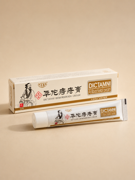 Крем от геморроя Fujiemeibao "Dictamni Hemorrhoids Cream" китайская лечебная анти-геморройная мазь на травах от трещин, внутреннего, внешнего и смешанного вида (20 г)