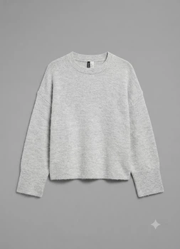 Джемпер H&M M Серый 1161784