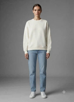 Свитшот на флисе H&M Studio S Белый 1014355_бел