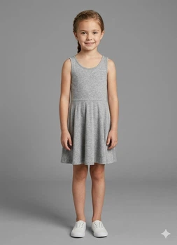 Платье H&M 134/140 Серый 0741253_сер
