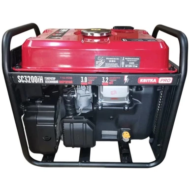 Инверторный генератор КВІТКА PRO SC3200i-H (3.2 кВт, 50 Гц, 230 В, 10 л, 1 л/час) бензиновый однофазный (22965)