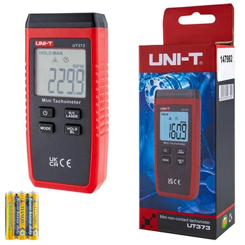 Лазерний безконтактний тахометр UNI-T UT373 (50-200 мм) (10-99999 об/хв)