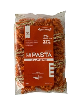 Макароны из красной чечевицы с пребиотиком и куркумой 300 г LENTIL PASTA Prebio