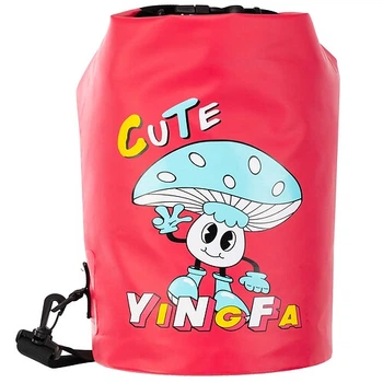 Водонепроницаемый гермомешок YINGFA 5л WF2225 р-р 39x29,5см Розовый-голубой