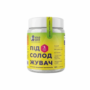 Подсластитель SOLOSVIT 1:5 без привкуса, жёлтая банка 200 г