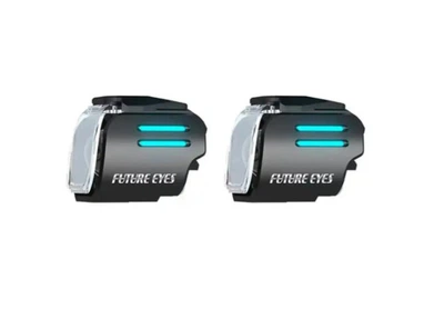 Мотофары Future Eyes UF1 LED DRL 68W ДХО голубой/ближнее белый/дальнее белый/беспроводная кнопка