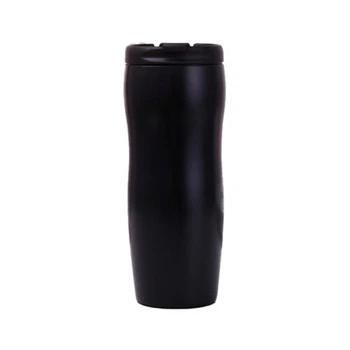 Термокухоль Merlion 420 мл з відкидною кришкою, чорна (DW-006Black) Merlion DW-006Black 1049515