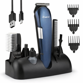 Машинка для стрижки + 7 насадок, USB, GM-596