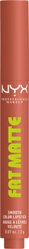 Pomadka do ust NYX Professional Makeup Fat Matte Smooth Color 01 Cozy Whipped 2 g (800897279110)