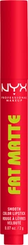 Pomadka do ust NYX Professional Makeup Fat Matte Smooth Color 15 Fuzzy Flame 2 g (800897279516)