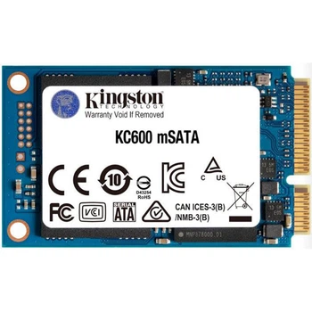 Накопитель SSD 512GB Kingston KC-600 mSATA SATAIII 3D TLC (SKC600-MS/512G)