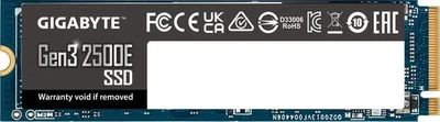 Накопитель SSD 500GB Gigabyte Gen3 2500E M.2 PCIe NVMe 3.0 x4 3D TLC (G325-E500G)