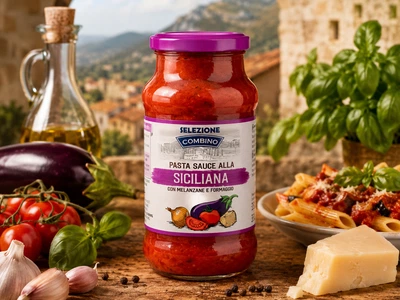 Соус до Пасти Сіцилійський Combino Selezione pasta Sauce alla Siciliana Комбіно до макарон з Баклажанами та сиром 350г