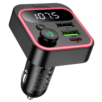FM-трансмітер Hoco E85 Tiger Bluetooth адаптер для автомобілів зі швидким заряджанням 20 Вт і функцією гучного зв'язку