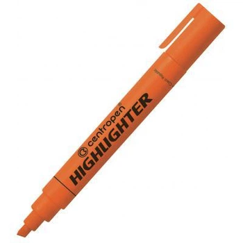 Маркер Centropen Fax 8852 1-4,6 мм, chisel tip, orange