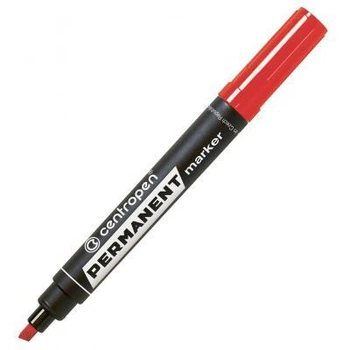Маркер Centropen Permanent 8576 1-4,6 мм, chisel tip, red