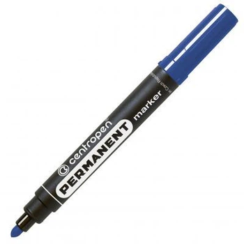 Маркер Centropen Permanent 8566 2,5 мм, round tip, blue