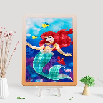 Набір алмазної мозаїки ColorArt з підставкою Русалочка 18х23