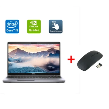 Мобільна робоча станція Б-клас Dell Precision 3551 / 15.6" (1920x1080) IPS Touch / Intel Core i5-10400H (4 (8) ядра по 2.6 - 4.6 GHz) / 16 GB DDR4 / 512 GB SSD / nVidia Quadro P620, 4 GB GDDR5, 128-bit / WebCam / Windows 10 б/в + Подарунок Миша / USB