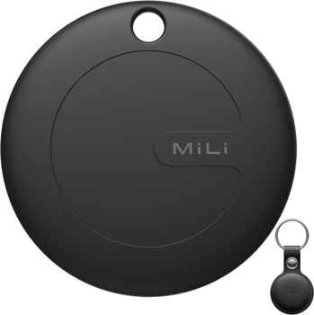 Bluetooth-локалізатор MiLi MiTag DUO для Android та Apple з чохлом Чорний (6938012335039)