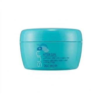 Успокаивающее питательное масло для тела после загара Avon Sun+ After Sun 200 мл Soothing After Sun Body Butter, Baume Apaisant Apres-Soleil pour le Corps, крем для тела после солнца, масло-суфле