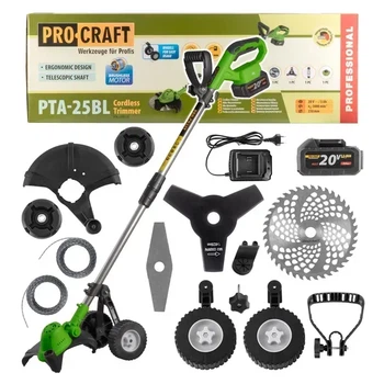 Аккумуляторный триммер Procraft PTA25BL (1 акб)