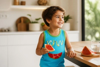 Детская майка для мальчика United Colors of Benetton 162343 56 см Голубая (2200004415246)