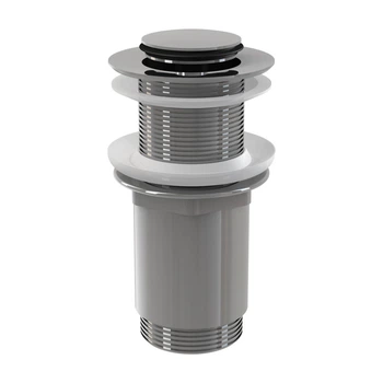 Донный клапан без перелива AlcaPlast A394 click-clack, 1 1/4'', хром