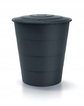Резервуар для дождевой воды 510 л УФ-стабилизированный HDPE пластик антрацитовый 985x985x1105 мм