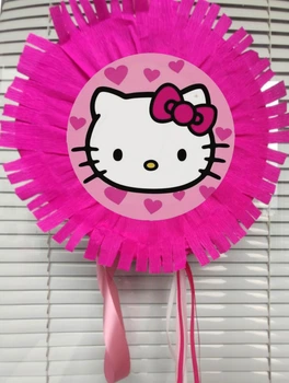 Пиньята с ленточками PandClub Pull String 25 см розовая Hello Kitty
