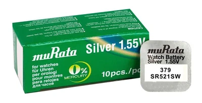 Батарейка в годинник muRata SR521SW 379