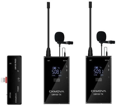 Двойная беспроводная радиосистема с Lightning CKMOVA UM100Kit6 (SUP_em4032) (8414902346685)
